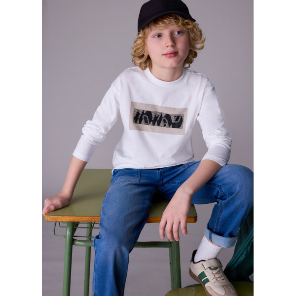 15-07013-049-L-3 ΠΑΙΔΙΚΗ ΜΠΛΟΥΖΑ ΕΚΡΟΥ ΑΓΟΡΙ MAYORAL 15-07013-049 - Image 1