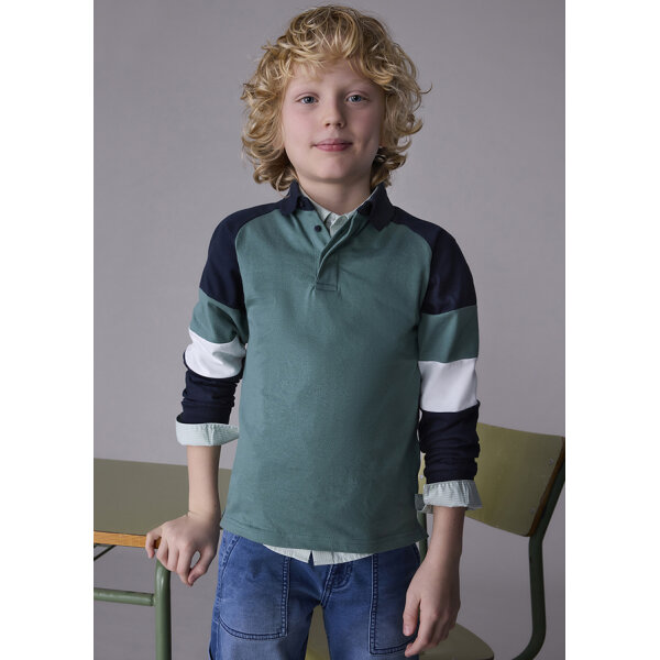 15-07102-041-L-1 ΠΑΙΔΙΚΗ ΜΠΛΟΥΖΑ ΠΟΛΟ ΠΡΑΣΙΝΟ ΑΓΟΡΙ MAYORAL 15-07102-041 - Image 1