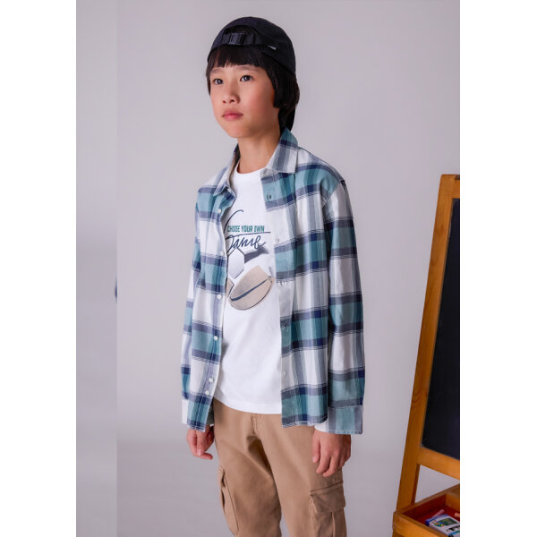 ΠΑΙΔΙΚΟ ΠΟΥΚΑΜΙΣΟ ΚΑΡΟ ΠΡΑΣΙΝΟ ΑΓΟΡΙ MAYORAL 15-07107-050 - Image 1