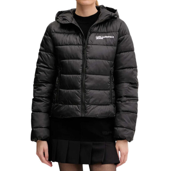 20250724120624_karl_lagerfeld_gynaikeio_puffer_mpoufan_gia_cheimona_light_padded_jacket_a3w15026_999 ΓΥΝΑΙΚΕΙΟ ΜΠΟΥΦΑΝ Karl Lagerfeld Μαύρο A3W15026-999 - Image 1