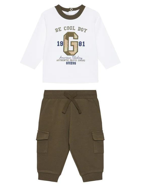 ΒΡΕΦΙΚΟ ΣΕΤ  LS T-SHIRT + CARGO JOGGER  GUESS I5YG06K8HM4-GU0/G011 - Image 1