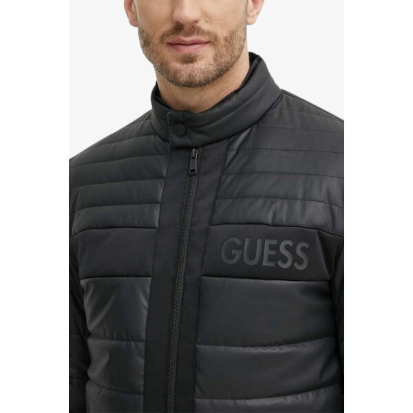 ΑΝΔΡΙΚΟ ΜΠΟΥΦΑΝ LOGO STRETCH PADDED PU JACKET GUESS M4YL16WFHD0-JBLK - Image 3