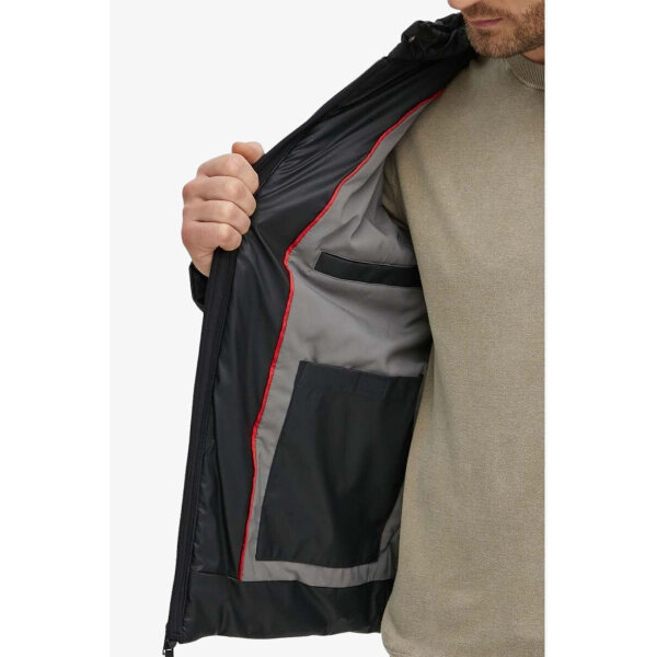 ΑΝΔΡΙΚΟ ΜΠΟΥΦΑΝ LOGO STRETCH PADDED PU JACKET GUESS M4YL16WFHD0-JBLK - Image 4