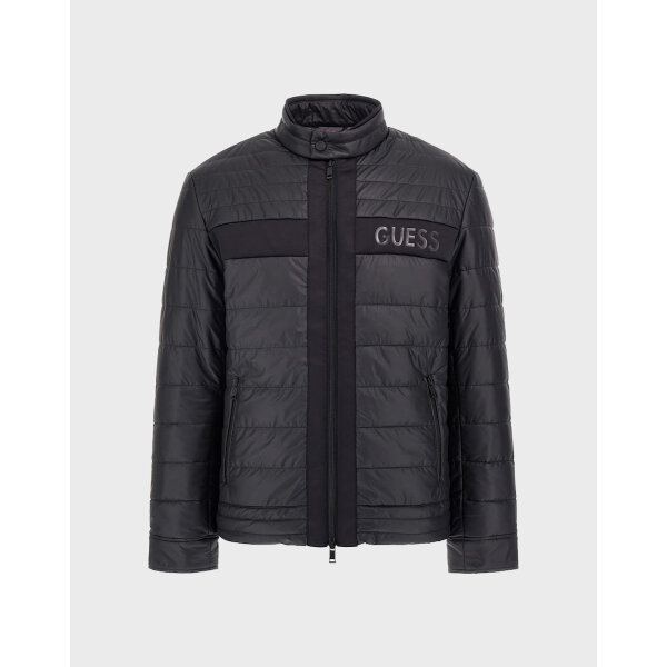 ΑΝΔΡΙΚΟ ΜΠΟΥΦΑΝ LOGO STRETCH PADDED PU JACKET GUESS M4YL16WFHD0-JBLK - Image 7