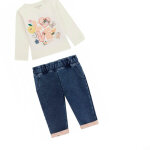 ΒΡΕΦΙΚΟ ΣΕΤ LS T-SHIRT+KNIT DENIM PANT  GUESS A5YG06K6YW4-GU0/G012 - Image 3