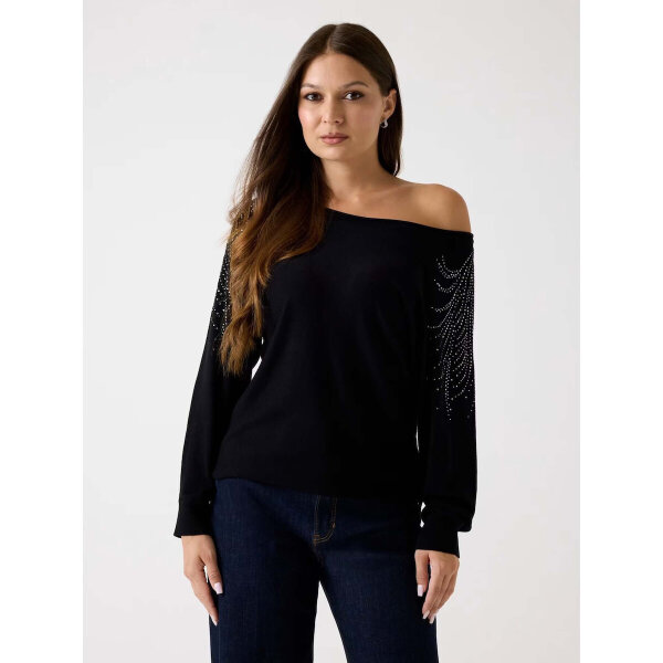 20250917113246_guess_gynaikeio_poulover_mayro_w5br38z2nq2_jblk ΓΥΝΑΙΚΕΙΟ ΠΛΕΚΤΟ BAT SLEEVE LORETTA LOGO SWTR GUESS W5BR38Z2NQ2-GU0/JBLK - Image 4