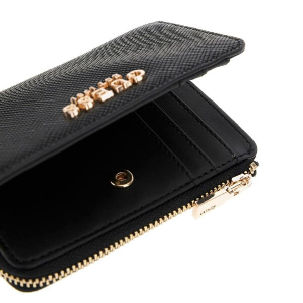 ΓΥΝΑΙΚΕΙΟ  ΠΟΡΤΟΦΟΛΙ LAUREL II SLG ZIP ARND CRD CSE  GUESS SWZG7459156-BLA - Image 3