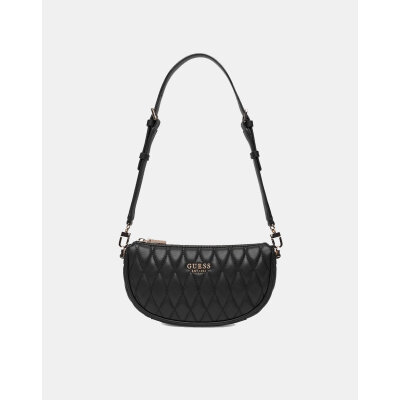 ΓΥΝΑΙΚΕΙΑ ΤΣΑΝΤΑ VALLA MINI TOP ZIP SHLDR BAG GUESS HWQG8122720-BLA