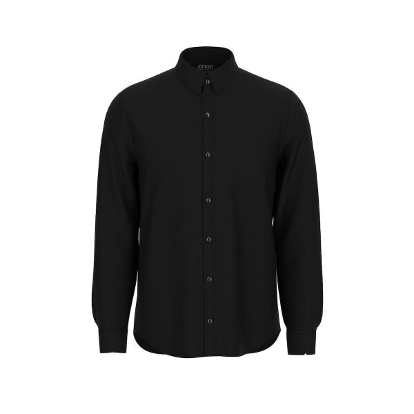 20251020142350_guess_makrymaniko_poukamiso_mayro_m5bh58whbz2_jblk ΑΝΔΡΙΚΟ ΠΟΥΚΑΜΙΣΟ GRIFFIN LUXE TWILL LS SHIRT GUESS M5BH58WHBZ2-JBLK - Image 1