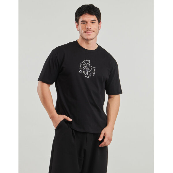 ΑΝΔΡΙΚΗ ΜΠΛΟΥΖΑ  SS BSC BASIC QUATTRO G TEE GUESS M5BI76I3Z14-JBLK - Image 1