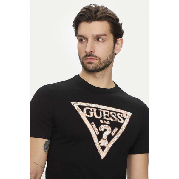 ΑΝΔΡΙΚΗ ΜΠΛΟΥΖΑ CN LS SLEEVES LOGO TEE GUESS M5BI06I3Z14-JBLK - Image 3