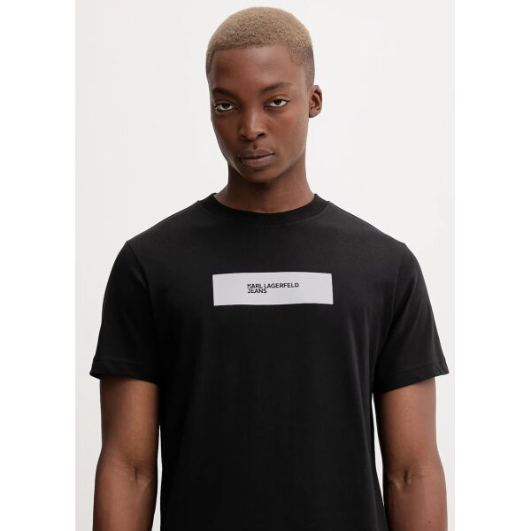 546357619 Ανδρική Μπλούζα Slim Reflective KARL LAGERFELD JEANS A4M17019 Μαύρο - Image 1