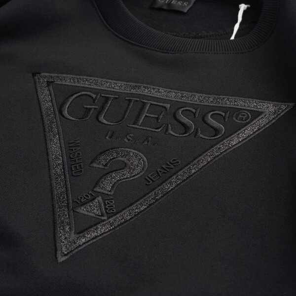 ΓΥΝΑΙΚΕΙΟ ΦΟΥΤΕΡ LS TRIANGLE GLITTER SWEATSHIRT ΦΟΥΤΕΡ GUESS W5BQ11KC8I1-GU0/JBLK - Image 3