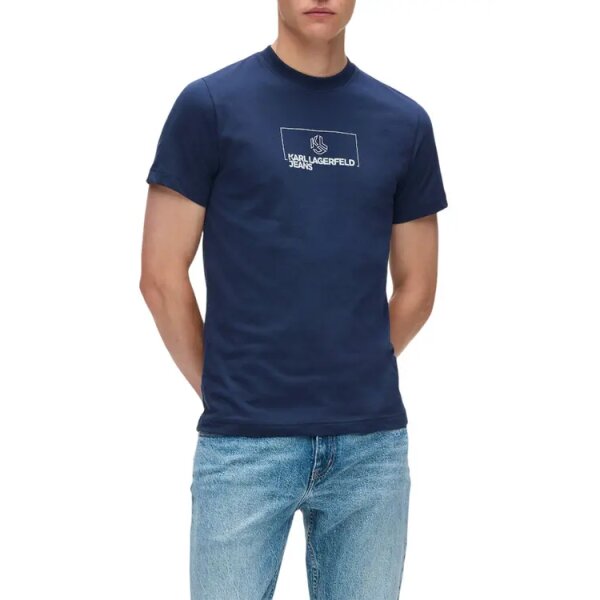 A4M17020-310.jpg Ανδρική Μπλούζα Slim Outline KARL LAGERFELD JEANS A4M17020 BLACK IRIS - Image 1