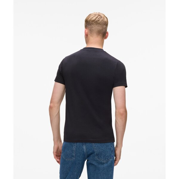 A4M17020999_2 Ανδρική Μπλούζα Slim Outline KARL LAGERFELD JEANS  A4M17020 Μαύρο - Image 4