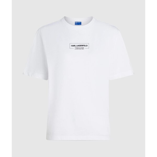 ΓΥΝΑΙΚΕΙΑ ΜΠΛΟΥΖΑ REG OUTLINE LOGO Karl Lagerfeld ΛΕΥΚΟ A4W17003-100 - Image 1
