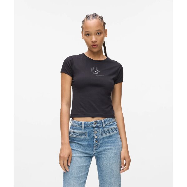 ΓΥΝΑΙΚΕΙΑ ΜΠΛΟΥΖΑ SLIM STUDDED Karl Lagerfeld ΜΑΥΡΟ A4W17018-999 - Image 1