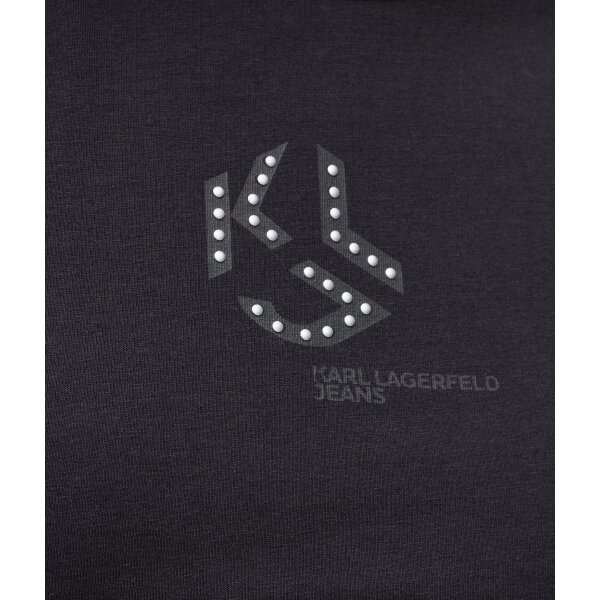 ΓΥΝΑΙΚΕΙΑ ΜΠΛΟΥΖΑ SLIM STUDDED Karl Lagerfeld ΜΑΥΡΟ A4W17018-999 - Image 3