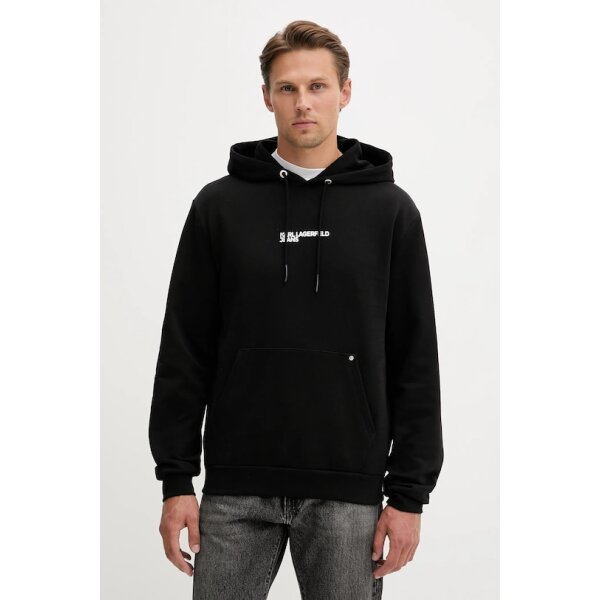 AW25-BLM0Y7-99X_F1 Ανδρική φούτερ με κουκούλα KARL LAGERFELD JEANS A4M20063 Μαύρο - Image 1