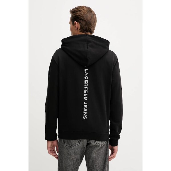 Ανδρική φούτερ με κουκούλα KARL LAGERFELD JEANS  A4M20063 Μαύρο - Image 2