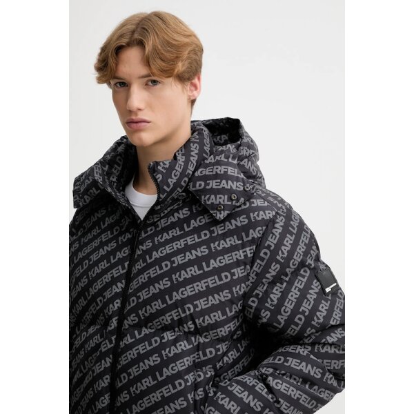 Ανδρικό Μπουφάν KARL LAGERFELD JEANS  A4M15062 Μαύρο - Image 4