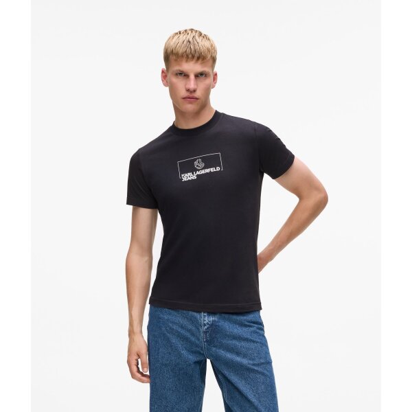 AW25-OBM006-89X_F5 Ανδρική Μπλούζα Slim Outline KARL LAGERFELD JEANS  A4M17020 Μαύρο - Image 1