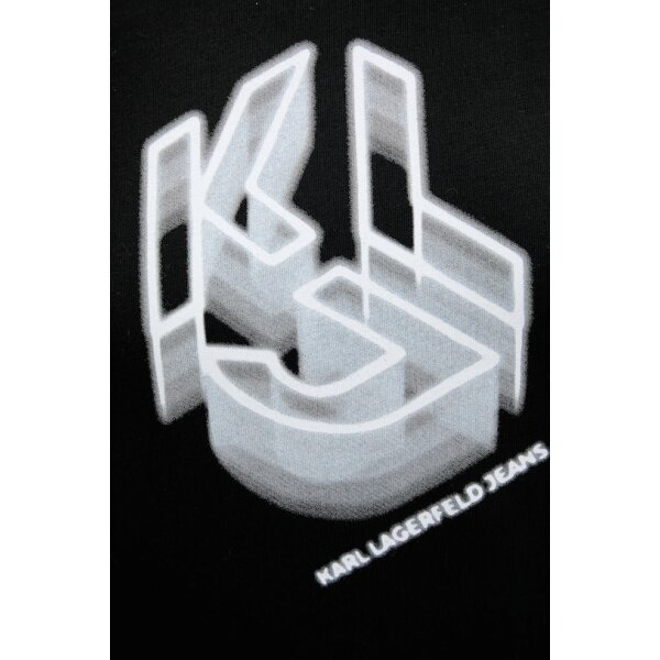 ΓΥΝΑΙΚΕΙΑ ΜΠΛΟΥΖΑ REG BLURRED MONOGRAM Karl Lagerfeld ΜΑΥΡΟ A4W17005-999 - Image 4