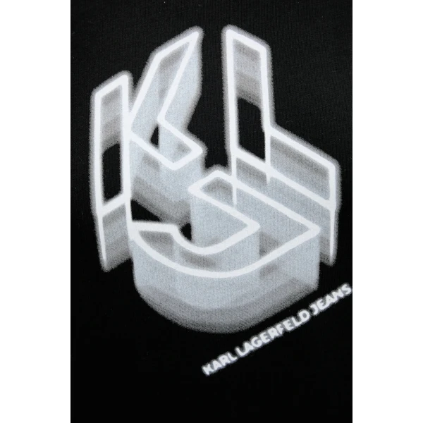 ΓΥΝΑΙΚΕΙΑ ΜΠΛΟΥΖΑ REG BLURRED MONOGRAM Karl Lagerfeld ΜΑΥΡΟ A4W17005-999 - Image 4