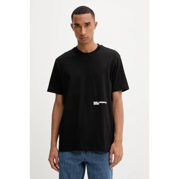 AW25-TSM19Y-99X_F1 Ανδρική Μπλούζα REG ECLIPSE KARL LAGERFELD JEANS A4M17024 μαύρο - Image 1