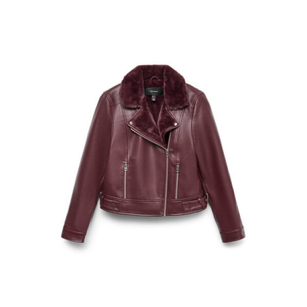 ΓΥΝΑΙΚΕΙΟ ΜΠΟΥΦΑΝ ΔΕΡΜΑΤΙΝΗ ΜΕ ΓΟΥΝΑ ΜΠΟΡΝΤΩ VERO MODA 10250405 - Image 1