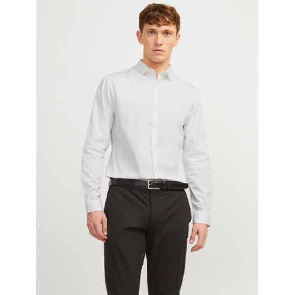 F_12201905_M_3789004_Front Ανδρικό πουκάμισο SLIM FIT JPRBLACARDIFF JACK AND JONES 12201905 λευκό - Image 1