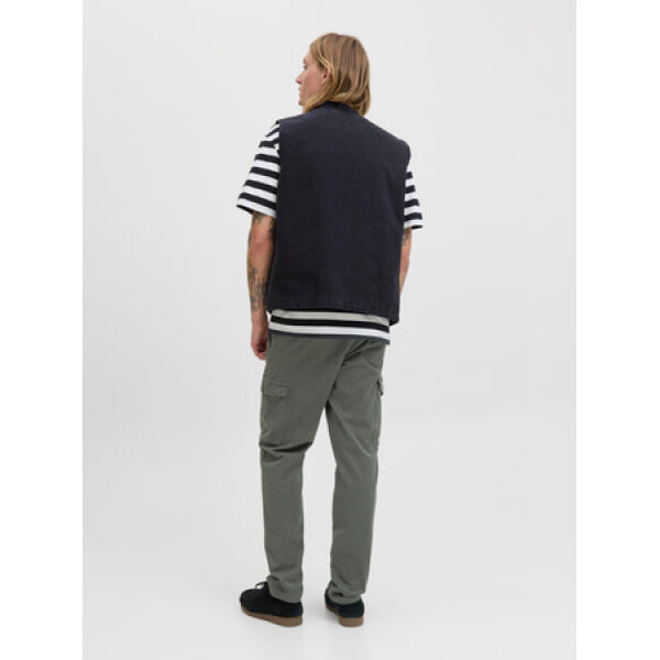 Ανδρικό παντελόνι CARGO JPSTACE ARTHUR DOBBY SN JACK AND JONES 12282388 χακί - Image 2