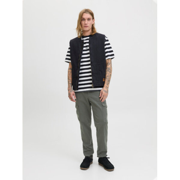 Ανδρικό παντελόνι CARGO JPSTACE ARTHUR DOBBY SN JACK AND JONES 12282388 χακί - Image 1