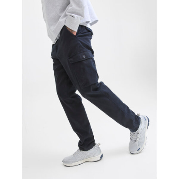 Ανδρικό παντελόνι CARGO JPSTACE ARTHUR DOBBY SN JACK AND JONES 12282388 μπλε - Image 3