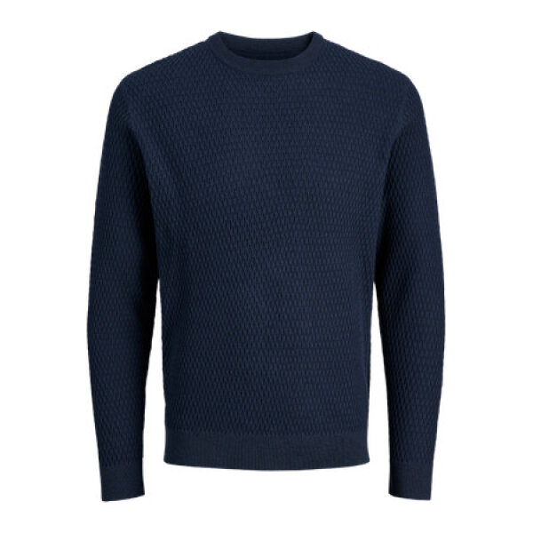 F_12283381_M_4827388_Front ΑΝΔΡΙΚΟ ΠΟΥΛΟΒΕΡ JPRBLAREAGAN KNIT CREW NECK LN JACK AND JONES ΜΠΛΕ 12283381 - Image 1