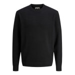 ΑΝΔΡΙΚΟ ΠΟΥΛΟΒΕΡ JCOTIER KNIT CREW NECK JACK AND JONES ΜΑΥΡΟ 12283452