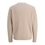 ΑΝΔΡΙΚΟ ΠΟΥΛΟΒΕΡ JCOTIER KNIT CREW NECK JACK AND JONES ΕΚΡΟΥ 12283452 - Image 2