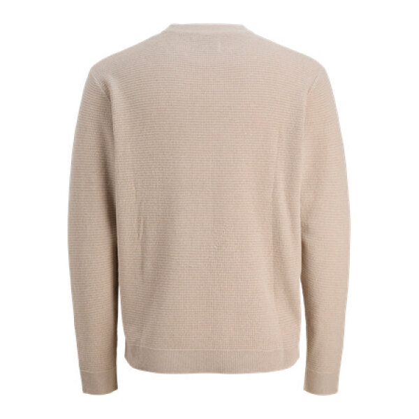 ΑΝΔΡΙΚΟ ΠΟΥΛΟΒΕΡ JCOTIER KNIT CREW NECK JACK AND JONES ΕΚΡΟΥ 12283452 - Image 2