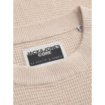 ΑΝΔΡΙΚΟ ΠΟΥΛΟΒΕΡ JCOTIER KNIT CREW NECK JACK AND JONES ΕΚΡΟΥ 12283452 - Image 3