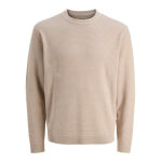 ΑΝΔΡΙΚΟ ΠΟΥΛΟΒΕΡ JCOTIER KNIT CREW NECK JACK AND JONES ΕΚΡΟΥ 12283452