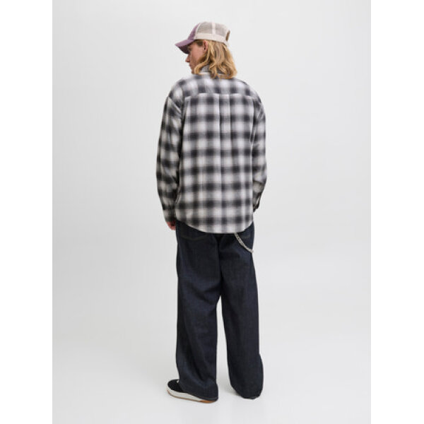 ΑΝΔΡΙΚΟ ΠΟΥΚΑΜΙΣΟ JCOCOVER CHECKED FLANNEL  JACK AND JONES ΛΕΥΚΟ 12283603 - Image 2