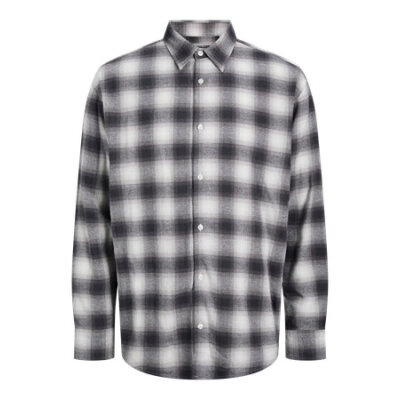 ΑΝΔΡΙΚΟ ΠΟΥΚΑΜΙΣΟ JCOCOVER CHECKED FLANNEL  JACK AND JONES ΛΕΥΚΟ 12283603