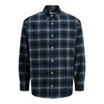 ΑΝΔΡΙΚΟ ΠΟΥΚΑΜΙΣΟ JCOCOVER CHECKED FLANNEL JACK AND JONES ΜΠΛΕ 12283603
