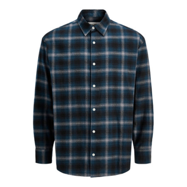 F_12283603_M_4848592_Front ΑΝΔΡΙΚΟ ΠΟΥΚΑΜΙΣΟ JCOCOVER CHECKED FLANNEL  JACK AND JONES ΜΠΛΕ 12283603 - Image 1