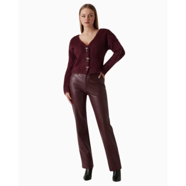 ΓΥΝΑΙΚΕΙΟ ΠΛΕΚΤΟ LS VN TOMIKO BOW BUTTON CARDI GUESS W5BR91Z3JI2-G596 - Image 4