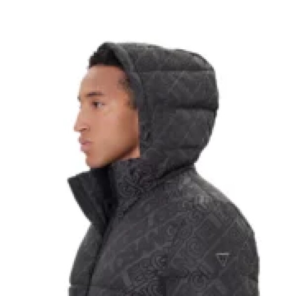 ΑΝΔΡΙΚΟ ΜΠΟΥΦΑΝ ALLOVER LOGO PUFFA GUESS M5BL2DW2752-PJ3H - Image 4