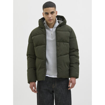 ΑΝΔΡΙΚΟ ΜΠΟΥΦΑΝ JJGLOBAL PUFFER JACKET JACK AND JONES ΧΑΚΙ 12283517