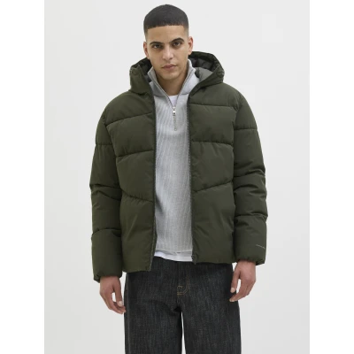 ΑΝΔΡΙΚΟ ΜΠΟΥΦΑΝ JJGLOBAL PUFFER JACKET JACK AND JONES ΧΑΚΙ 12283517