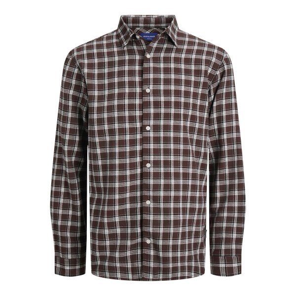 ΑΝΔΡΙΚΟ ΠΟΥΚΑΜΙΣΟ JORJOSHUA FLANNEL CHECK   JACK AND JONES ΜΠΟΡΝΤΩ 12260776 - Image 1