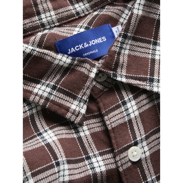 ΑΝΔΡΙΚΟ ΠΟΥΚΑΜΙΣΟ JORJOSHUA FLANNEL CHECK   JACK AND JONES ΜΠΟΡΝΤΩ 12260776 - Image 3